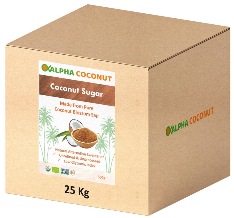 Bulk coconut sugar product range