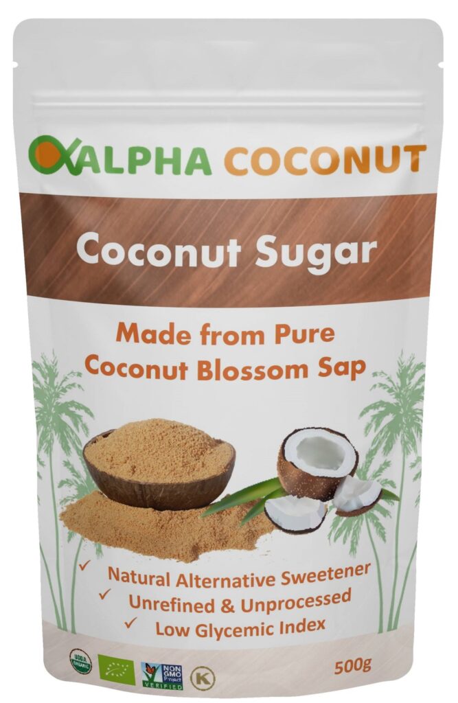 Retail coconut sugar products