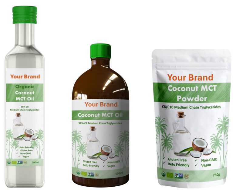 Private Label MCT Oil product range