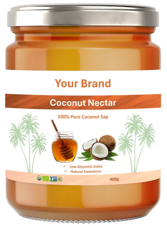 Private Label coconut nectar product range